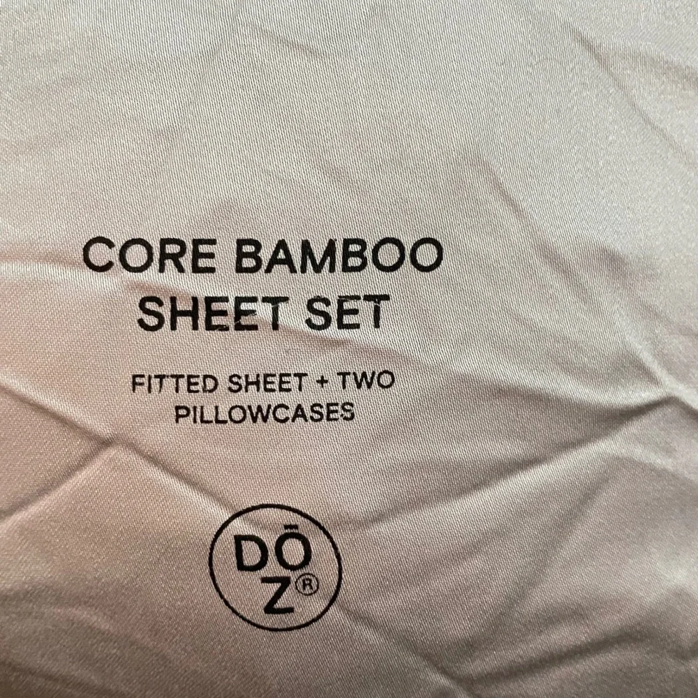 Doz By Sijo Core Bamboo Sheet Set Queen Dove Grey Fitted‎ Sheet Two Pillowcases
